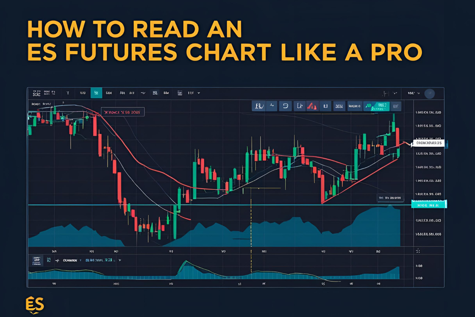 how to read ES futures chart