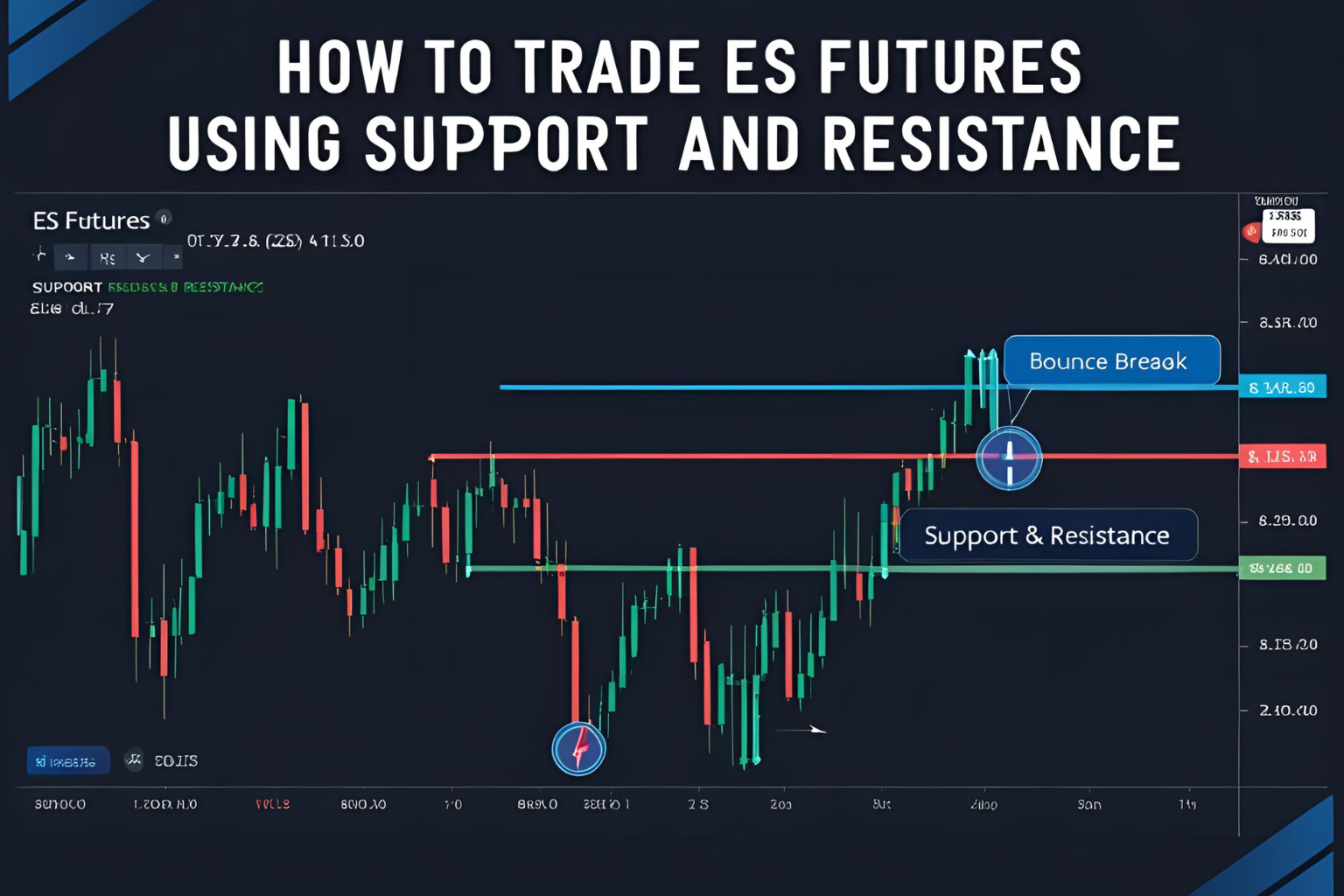 trade ES futures using support and resistance